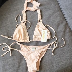 NEW W TAGS TOP! L* Space Stella Halter Bikini M